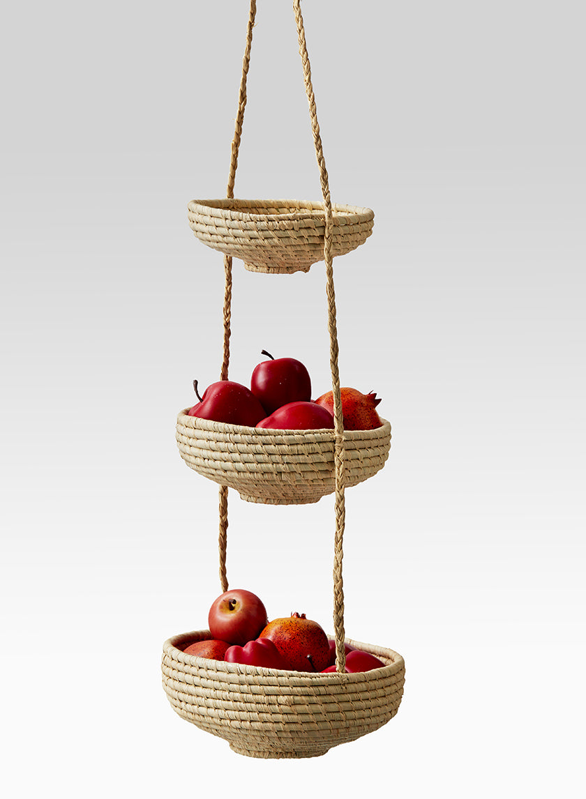 Raffia Hanging Basket