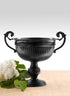 Antique Black Lion Handle Urn