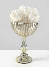 La Boheme Vintage Silver Pedestal Urn