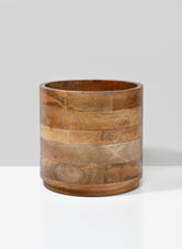 Salma Large Wood Cachepot