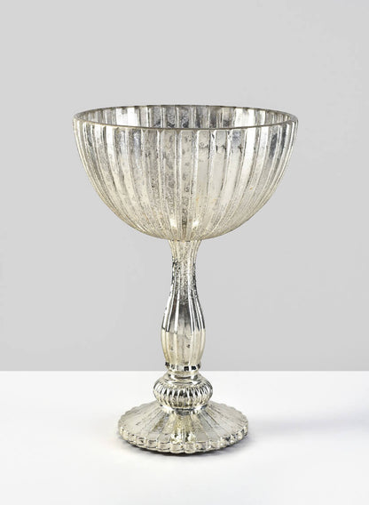 La Boheme Vintage Silver Pedestal Urn