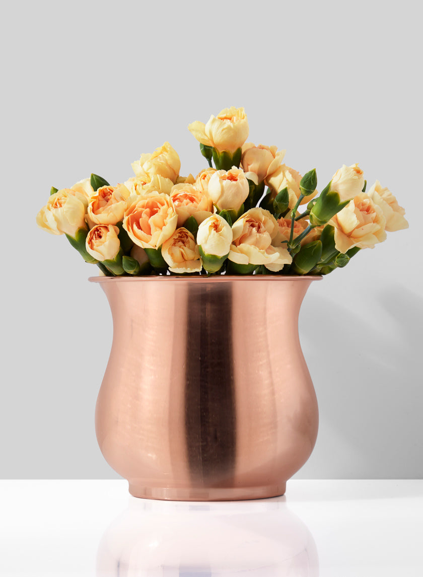 Copper Plated Flower Vase