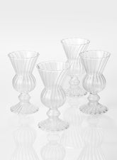 6in Optical Glass Mini Urn Vase