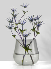 Cool Grey Glass Planter Vase