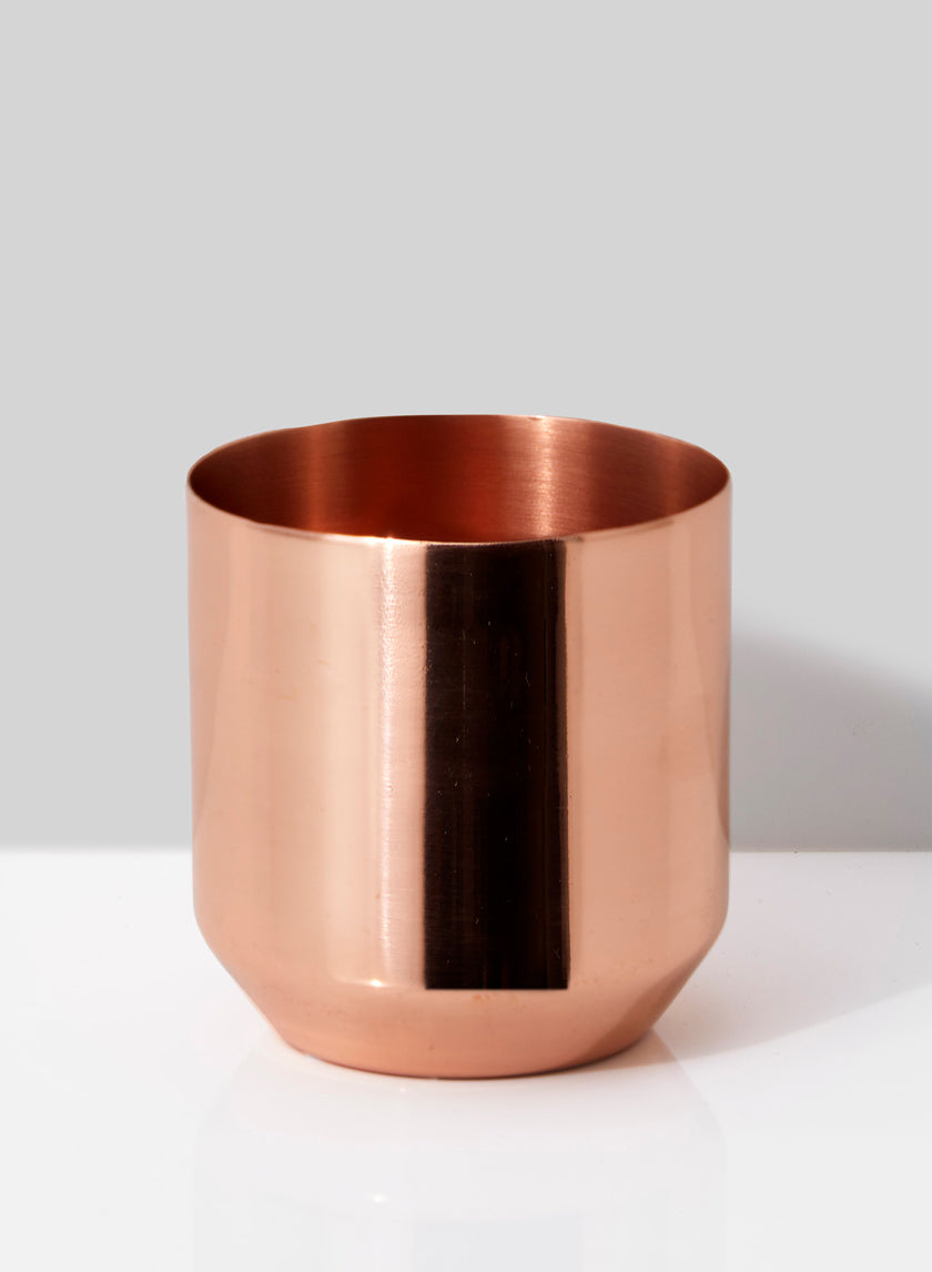 Copper Plated Mini Round Pot