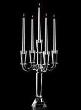 21in Tapered Rectangle Crystal Candelabra