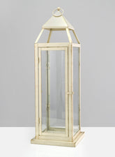 24in Montmartre Aged White Lantern