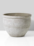 14in Round Natural Cement Fishbowl Pot