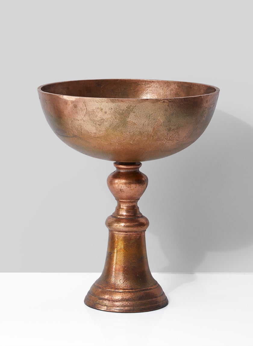 14in High Old Copper Bowl