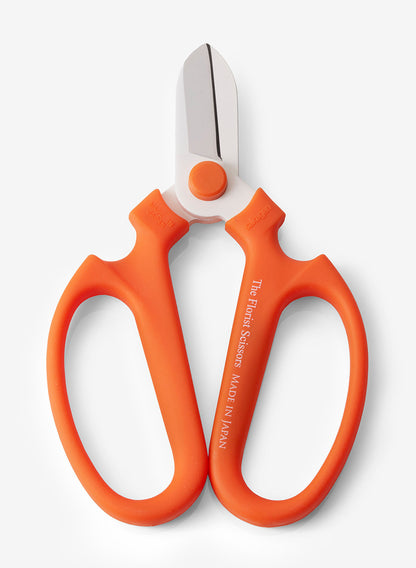 Orange Sakagen The Florist Scissors, Right-Hand