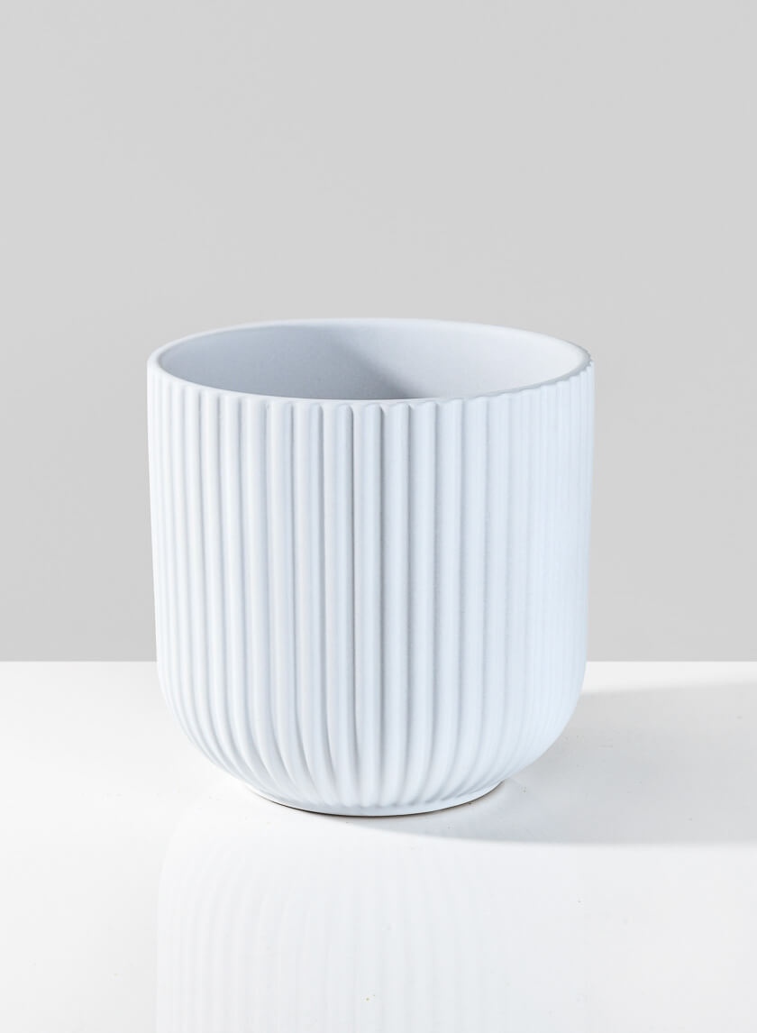 Oslo Large White Flower Pot