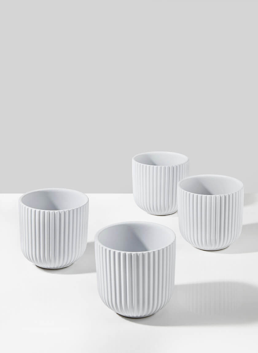 Oslo White Pot, Small