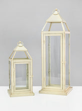 24in Montmartre Aged White Lantern