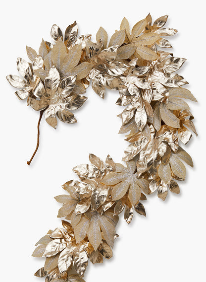 72in Large Gold Leaf Garland