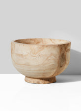 11in Round Paulownia Wood Bowl