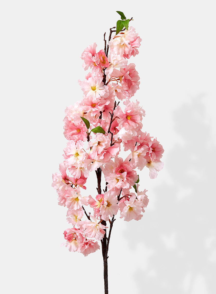 48in Pink Cherry Blossom Spray