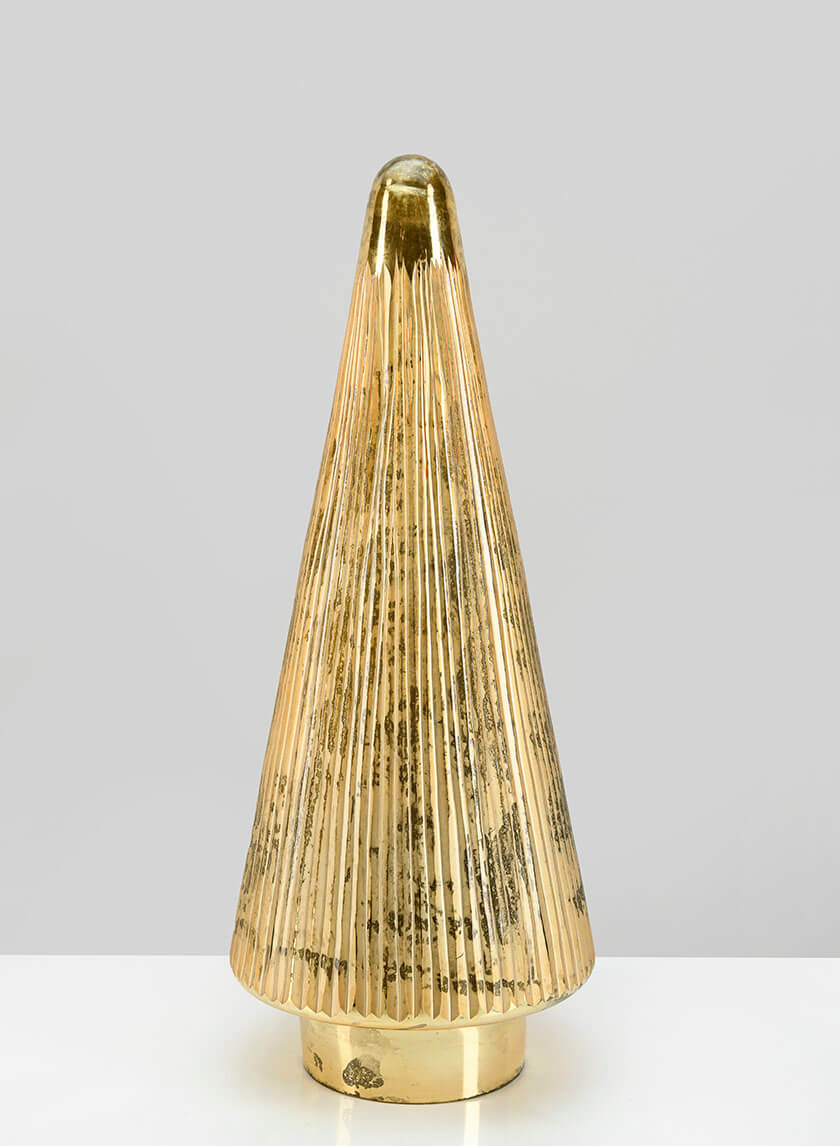 15in Gold Arrow Stripe Christmas Tree