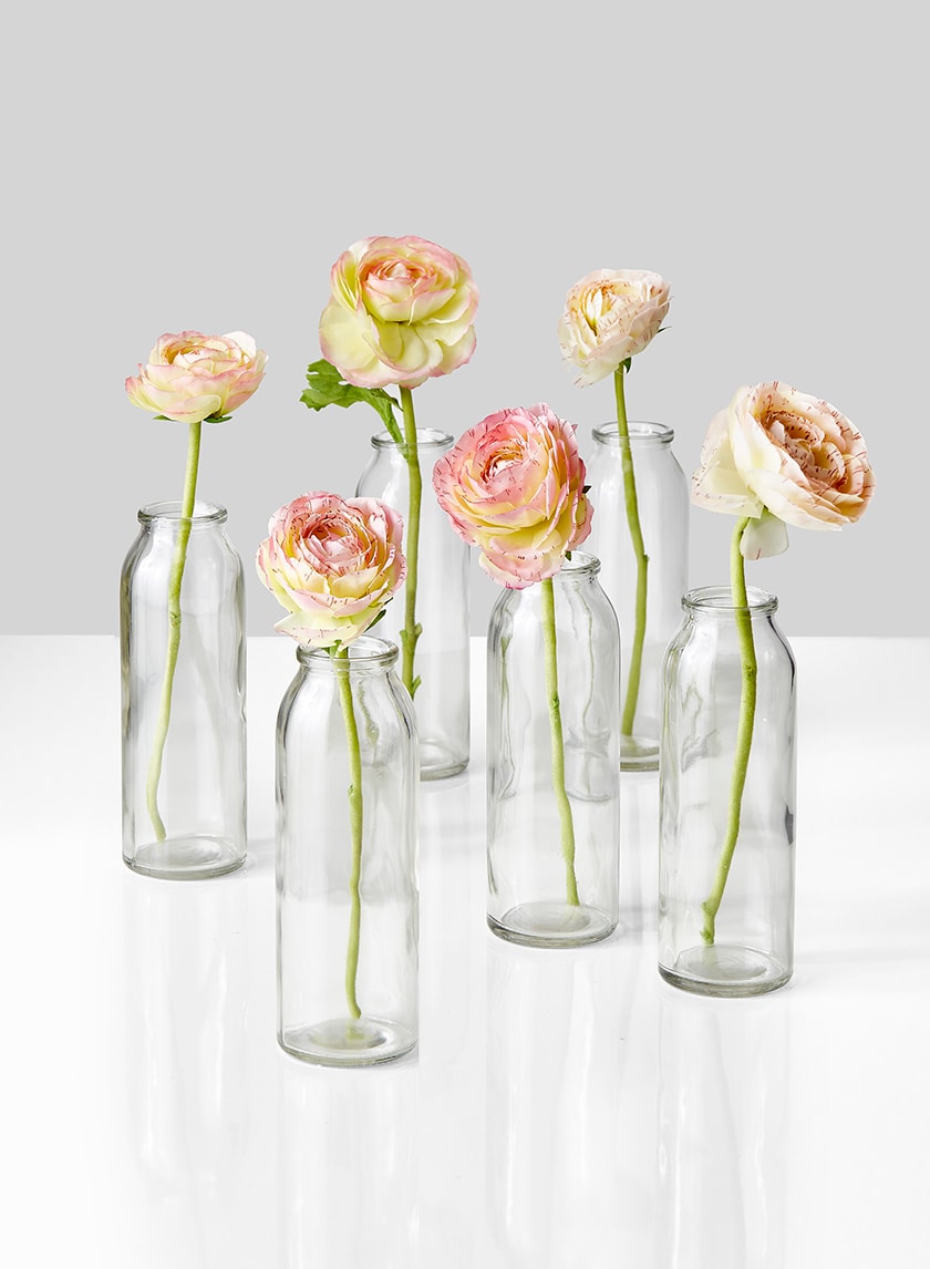 6in Glass Bottle Vase