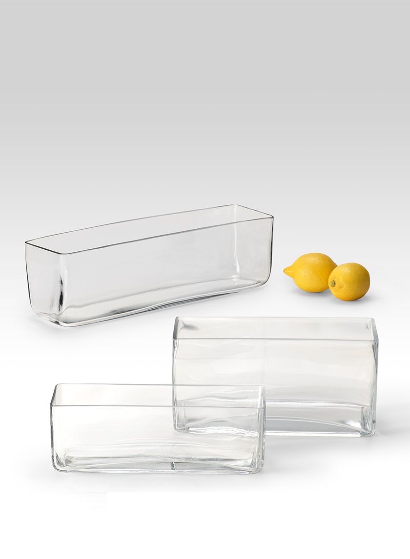 Rectangular Glass Vases