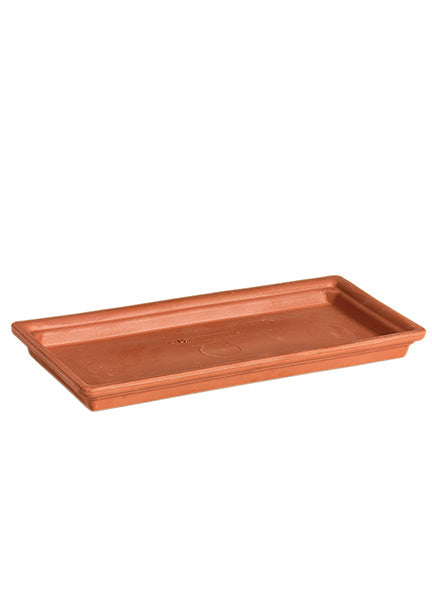 12in Rectangular Waterproof Clay Saucer