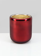 Ebba Hand Blown Red Glass Hurricane