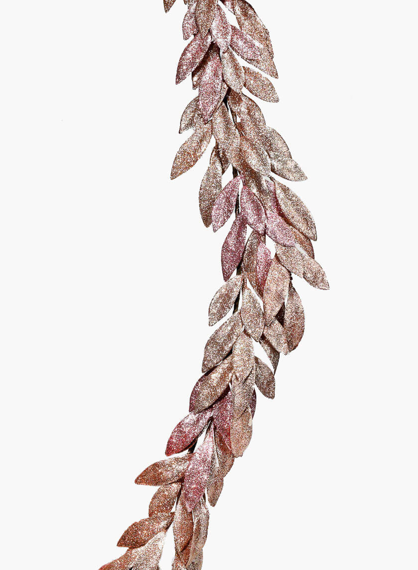 6ft Rose Gold Bay Leaf Garland