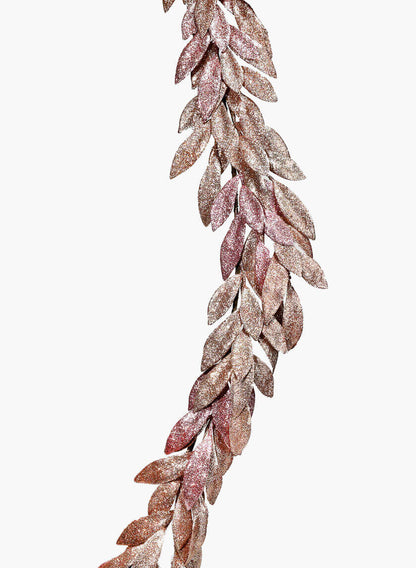 6ft Rose Gold Bay Leaf Garland