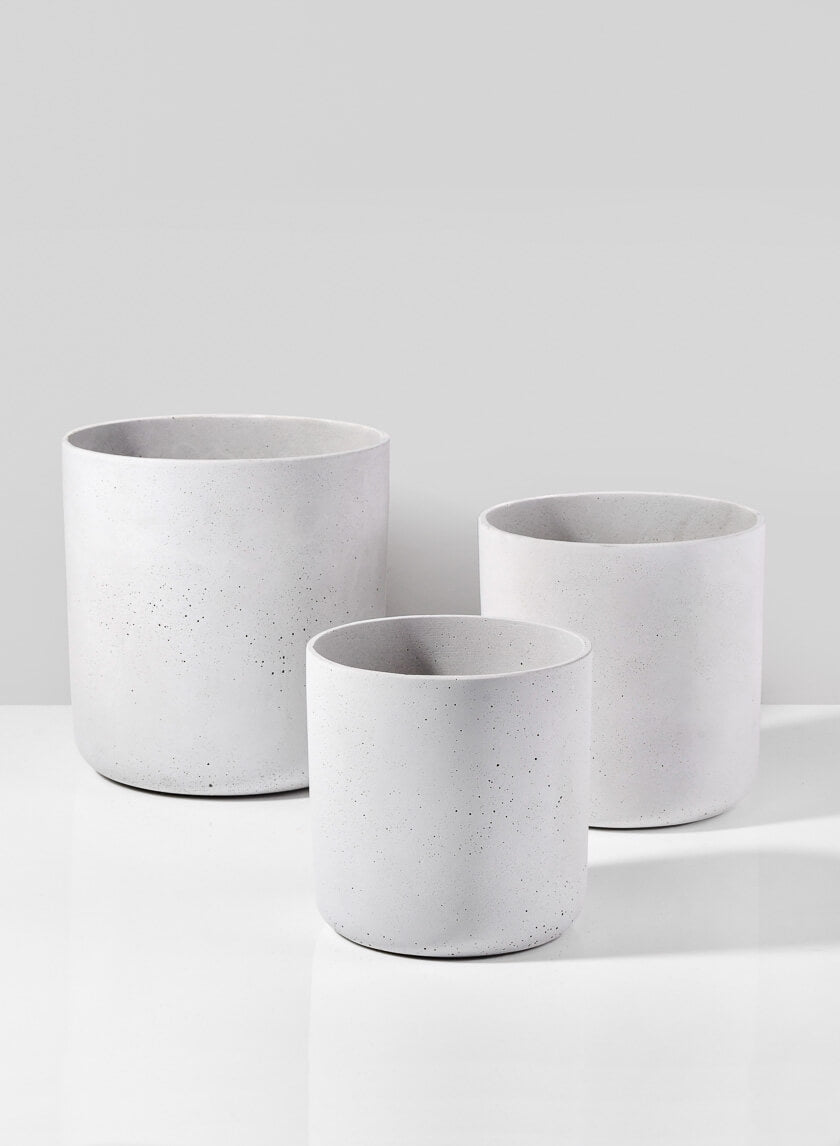 White Cycl Sandstone Pots