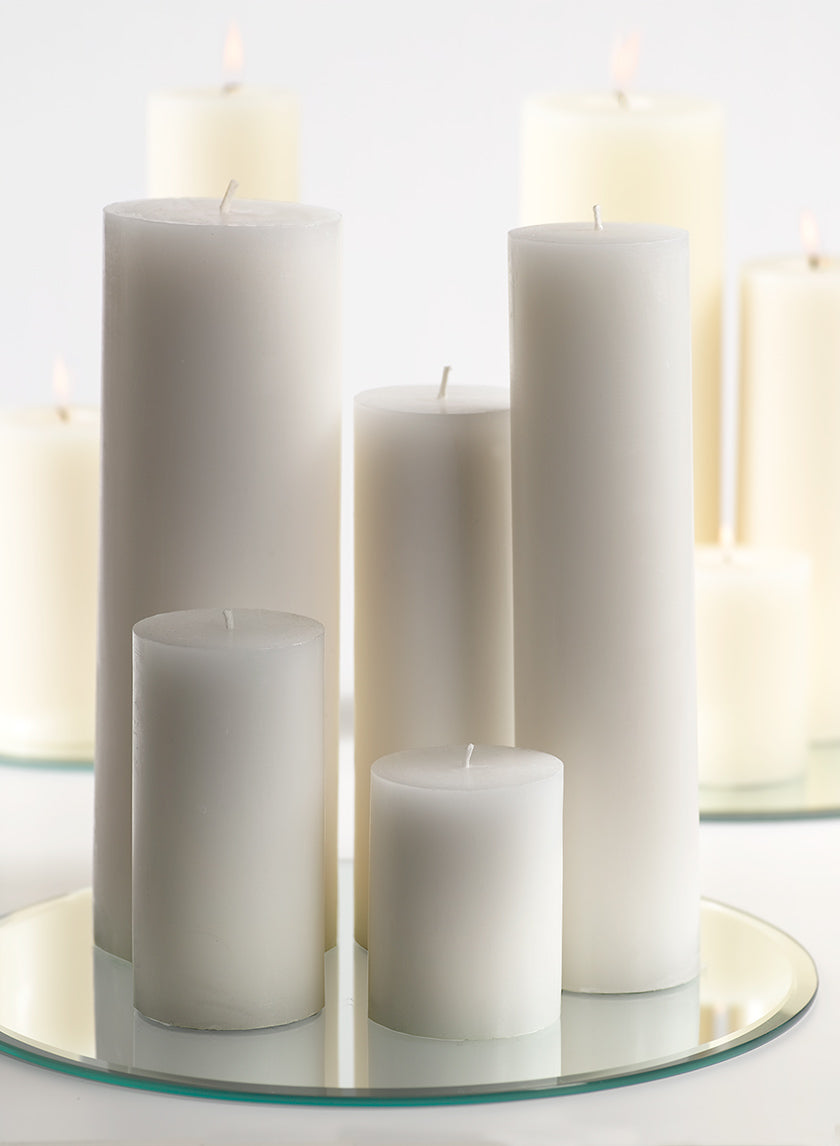 3 x 9in Ivory Pillar Candle