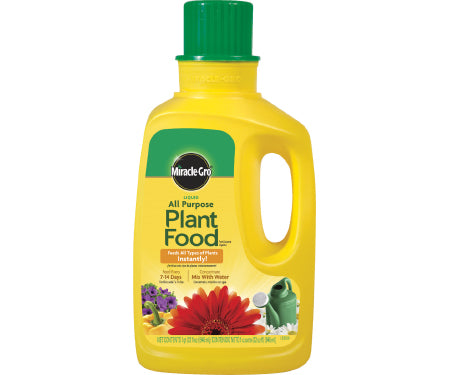 32Oz Miracle-Gro All Purpose Plant Food Liquid Concentrate 12-4-8