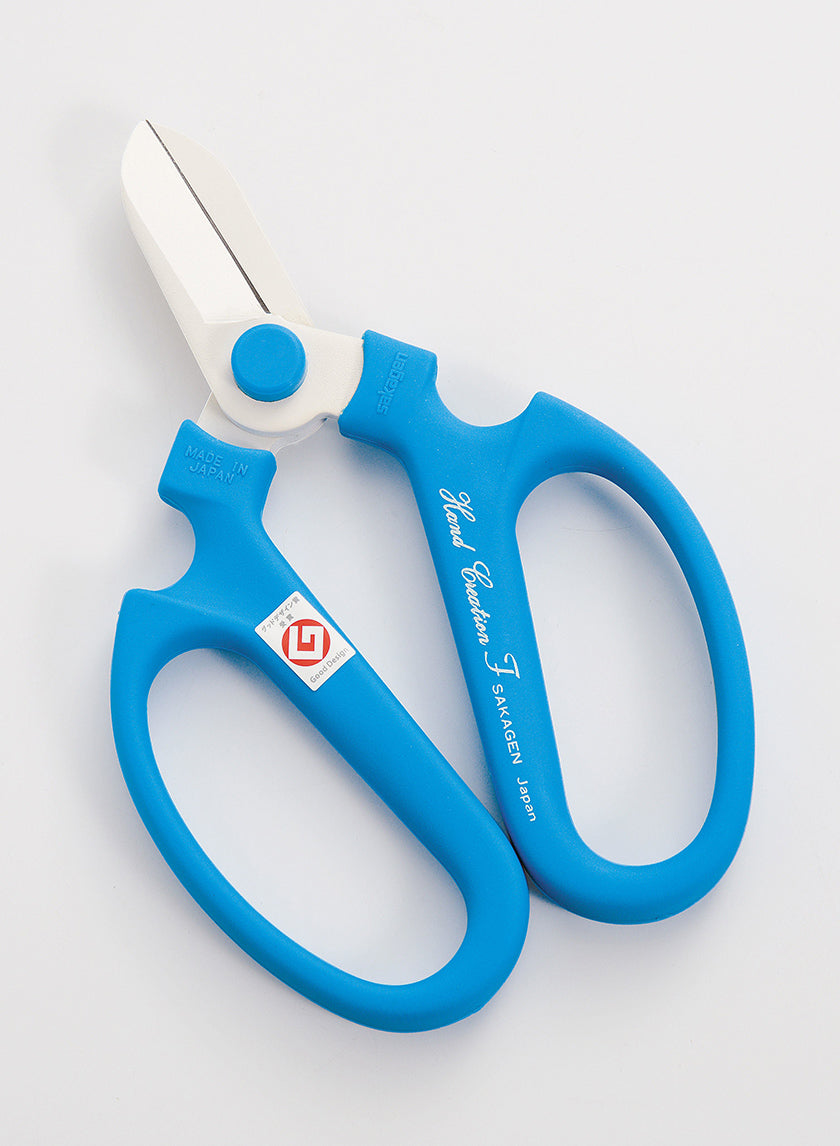 Sky Blue Sakagen The Florist Scissors, Right-Hand