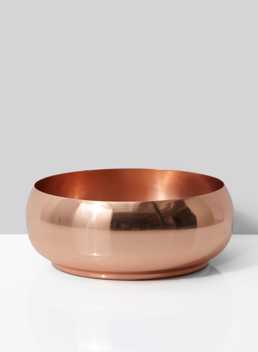 Shallow Copper Plated Bowl