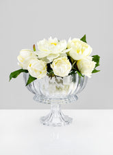 9in Arctic Ice Glass Compote