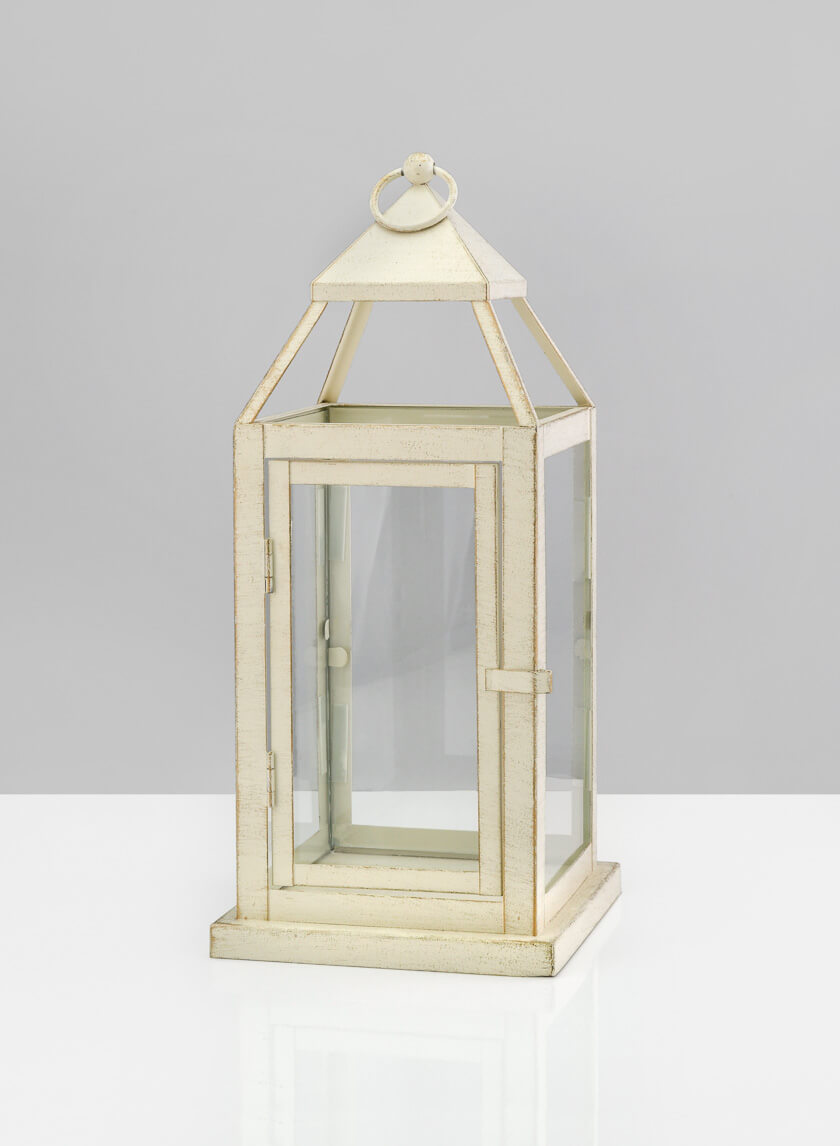 16in Montmartre Aged White Lantern