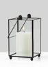 7in Black Square Hurricane Lantern