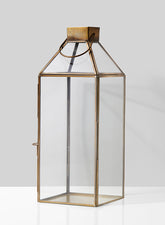 Bombay Large Square Gold Lantern