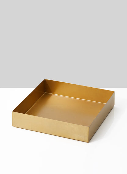 9  1/2n Square Gold Tray