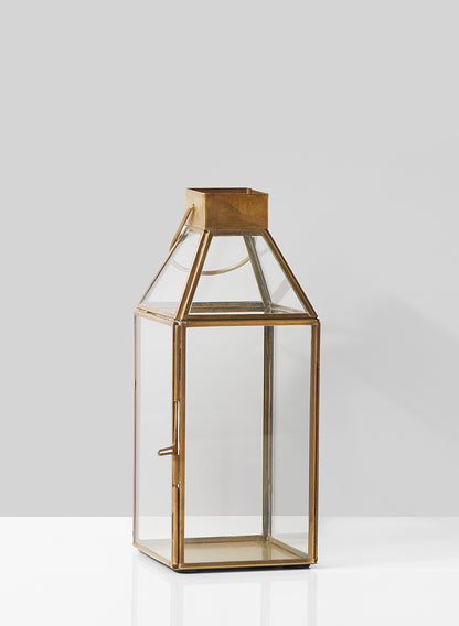 Bombay Small Square Gold Lantern