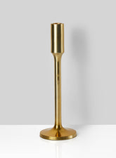 Alsace Shiny Gold Candlestick, 10  1/2in