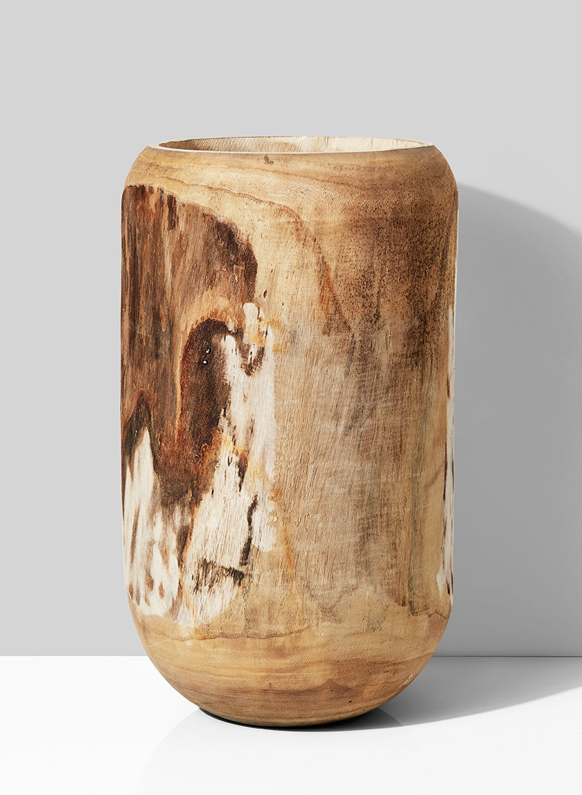 19 1/2in Paulownia Wood Pot