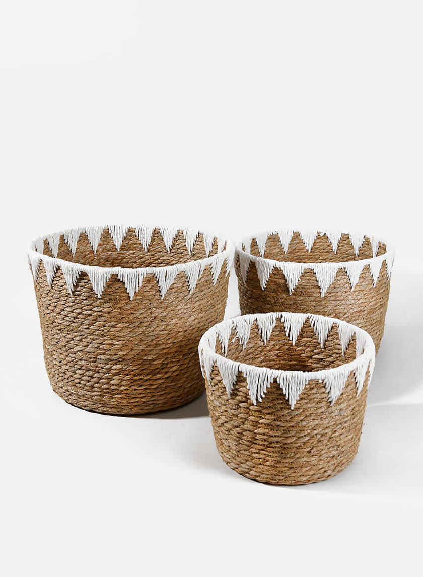 Timbuktu Medium Cattails Basket