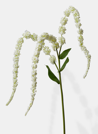 42in White Amaranthus Spray