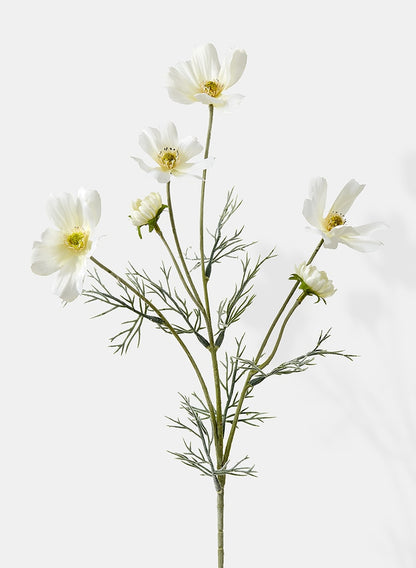 24in White Cosmos Spray