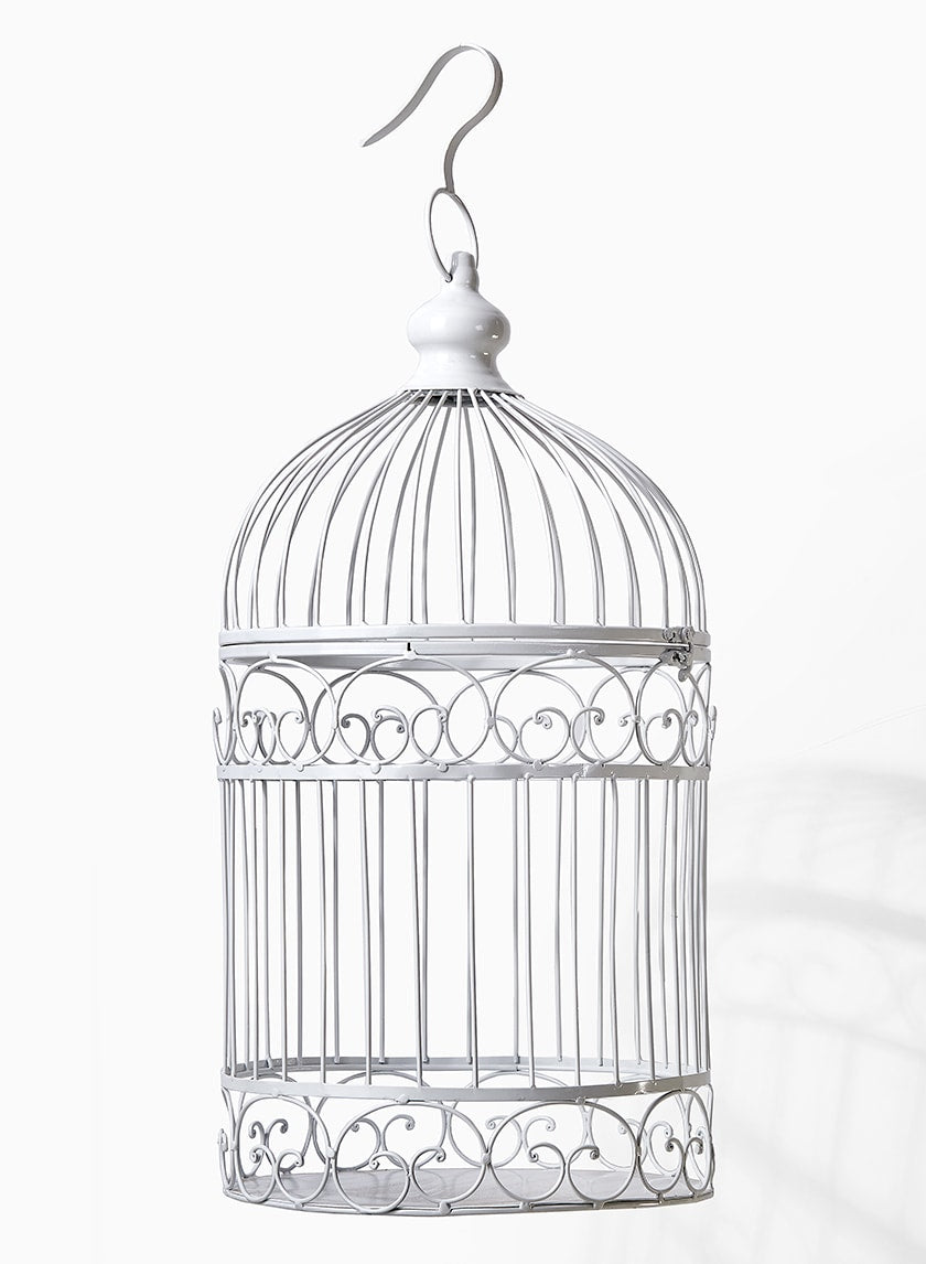 23in White Birdcage