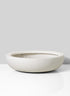 13 1/2in Round White Fiberstone Bowl