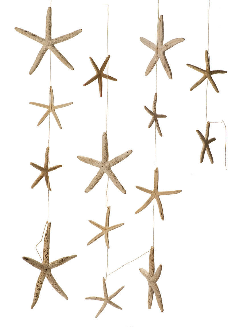 White Finger Starfish Garland