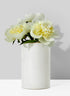 4 x 6  1/2in White Ceramic Vase