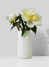 3 x 5 ½in White Ceramic Potter&