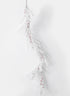 4ft Snow Flocked Garland With Red Berries