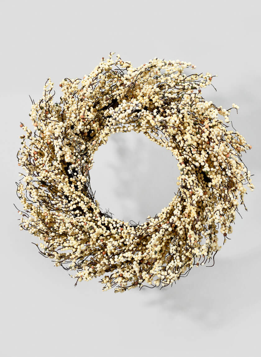 28in Whiteberry Wreath